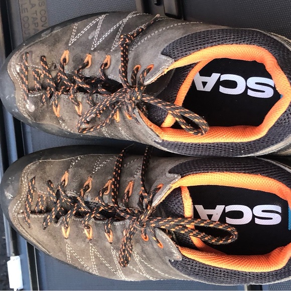 SCARPA Crux Men's Approach/Hiking Shoes Color Shark/Tonic Size 10 - Picture 10 of 13